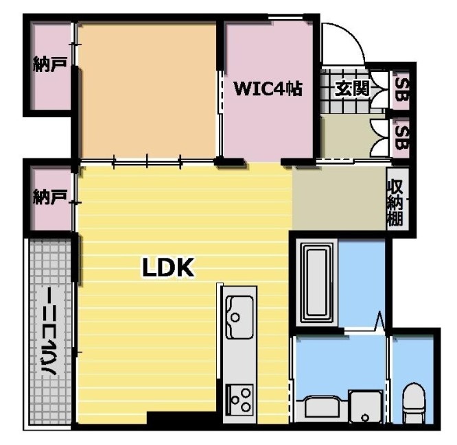 建物外観　間取りです。