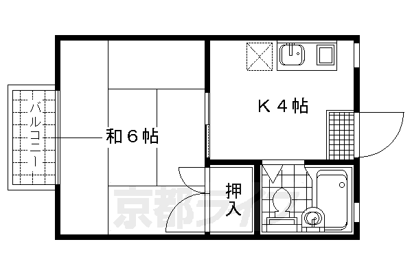 六角ハイツの間取り写真