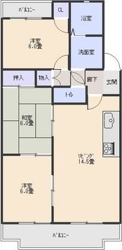 地下鉄東山線 覚王山駅 徒歩5分 3階建 築40年の間取り写真