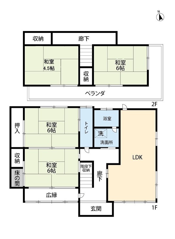 小山市粟宮戸建の間取り写真