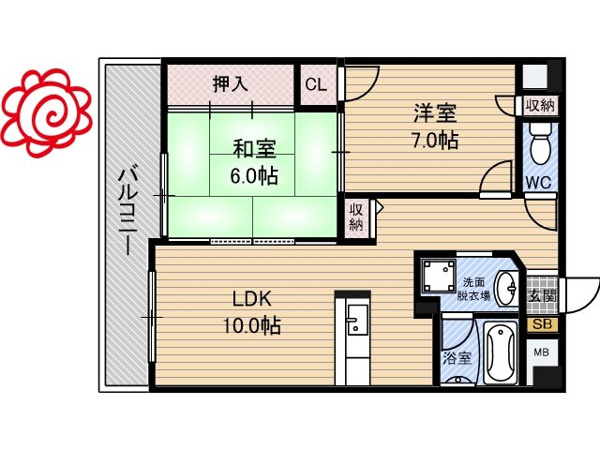 ベルダァーII番館の間取り写真