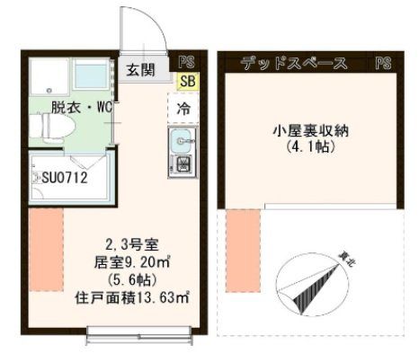 ハーモニーテラス宇喜田町IIの間取り写真