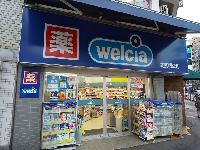 ドラックストア　ウエルシア文京根津店（ドラッグストア）まで300m