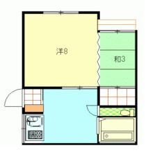 弘前市大字茂森新町のアパートの間取り