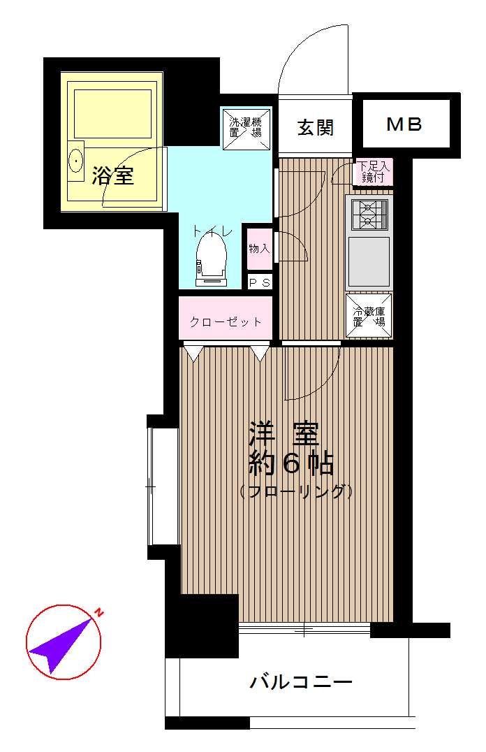 パレステュディオ銀座の間取り