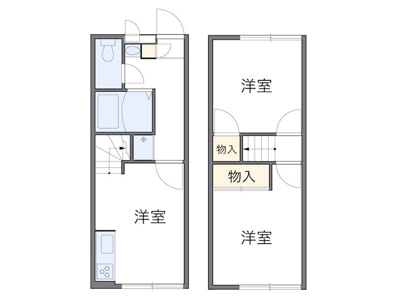 青梅市新町のアパートの間取り