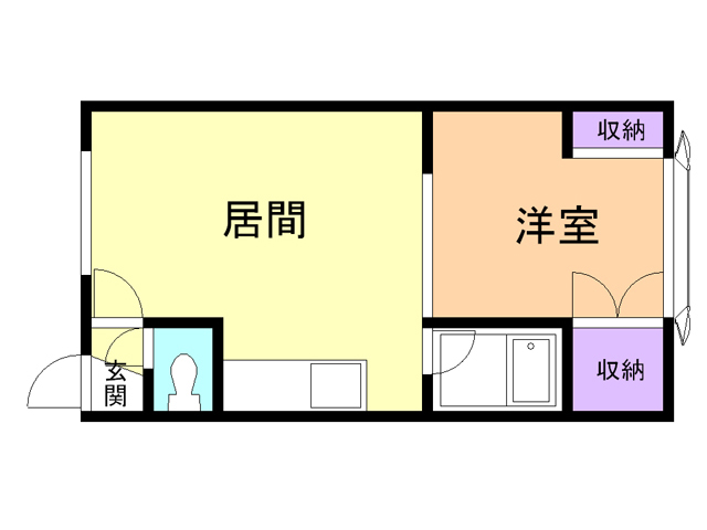 苫小牧市泉町のアパートの間取り