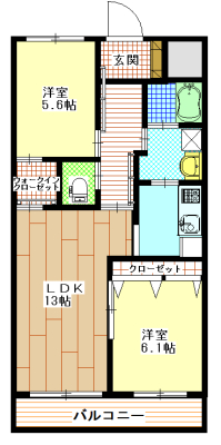 サウザンドマンションの間取り