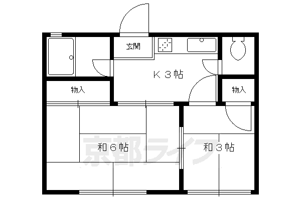 岡村マンションの間取り