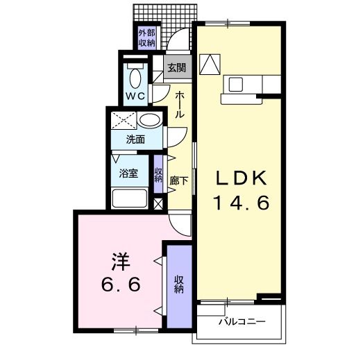 中新川郡上市町柳町のアパートの間取り