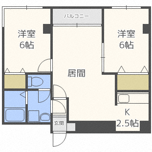 カルフール麻生の間取り