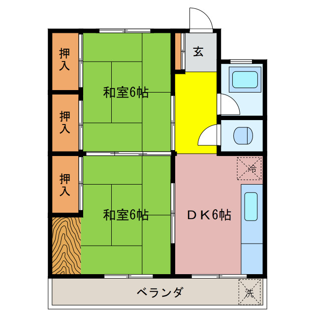 北牟婁郡紀北町長島のマンションの間取り