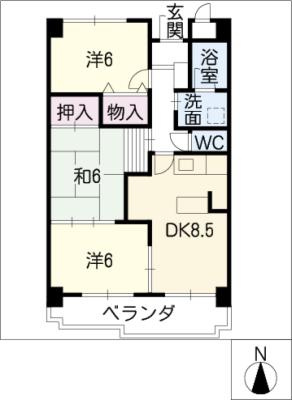 ラヴィエセレナードの間取り