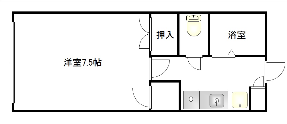 リバーサイドハイツの間取り