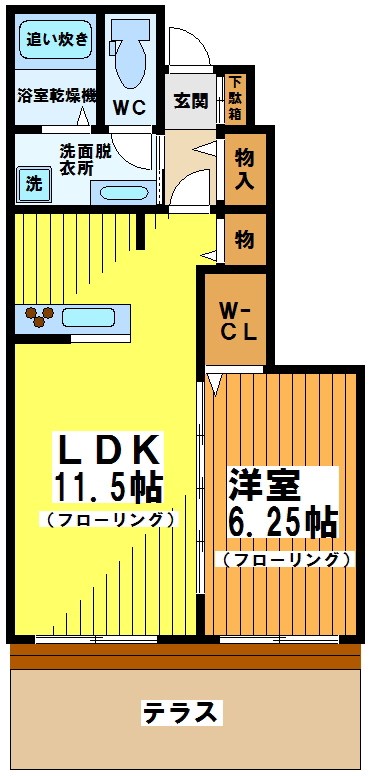 シャテニエ調布の間取り