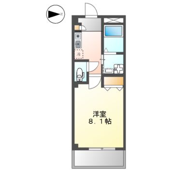 名古屋市港区当知のマンションの間取り