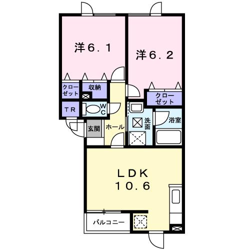 クラールの間取り