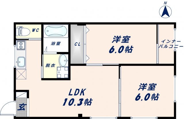 オーナーズマンション南巽の間取り