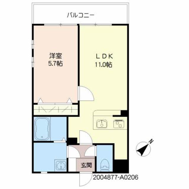 モンテローザI号館の間取り