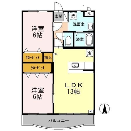 エスペランサ　IIの間取り