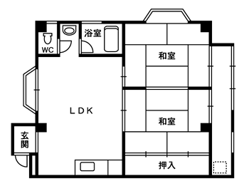 ハイツ泉ヶ丘の間取り