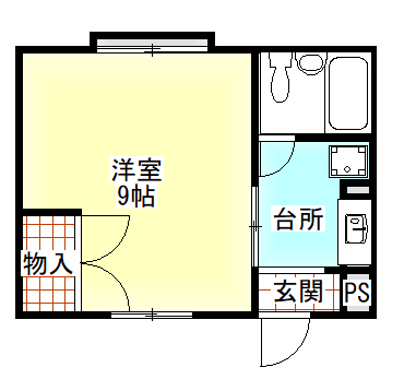 丸石ハイツの間取り