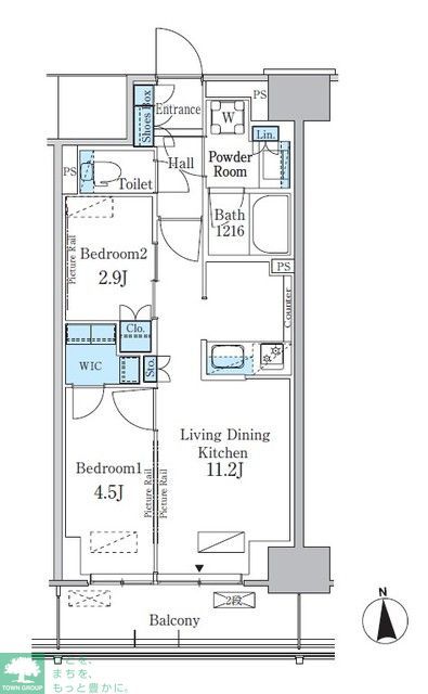 【新宿区百人町のマンションの間取り】