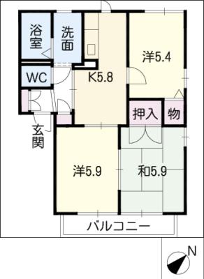 カーサエスタシオンの間取り