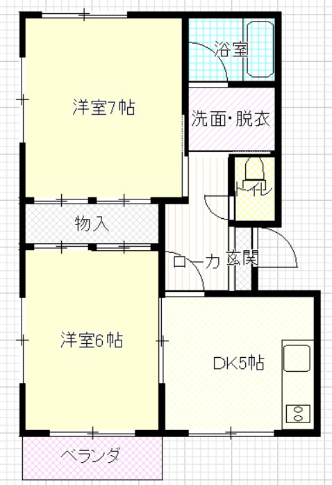 コーポ西村　1号棟の間取り