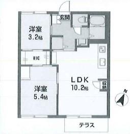 アビシオン小川Aの間取り