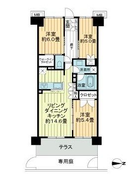 アクアブリーズ川崎の間取り