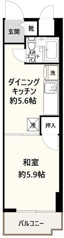 横浜市保土ケ谷区和田のマンションの間取り