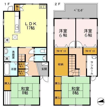 佐々木貸家の間取り