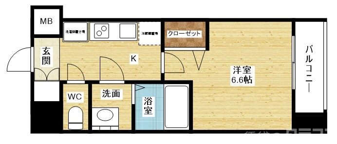 大阪市淀川区木川東のマンションの間取り