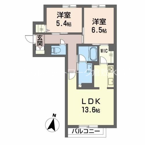 シャーメゾンＣＯＬＺＡの間取り