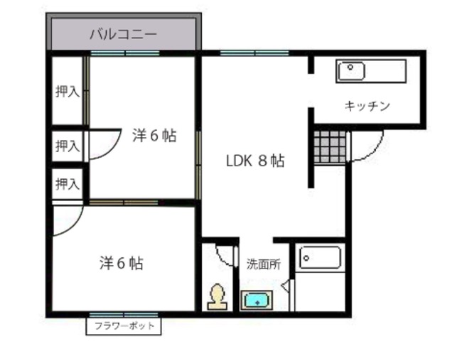 フレグランスの間取り