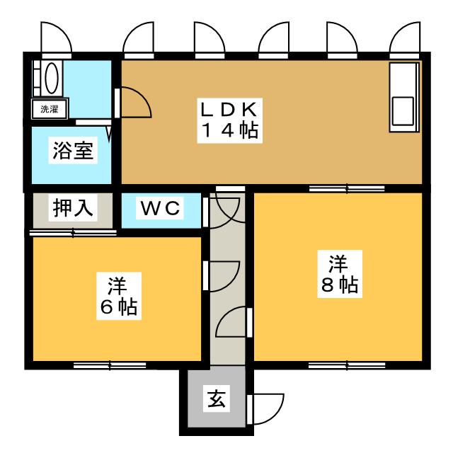 フラワーアイランド江島の間取り