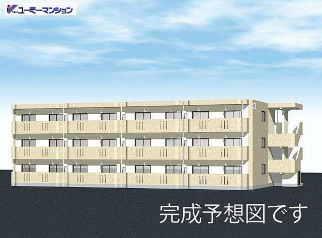 【仮称）島之内萩崎ＹＭマンションの建物外観】