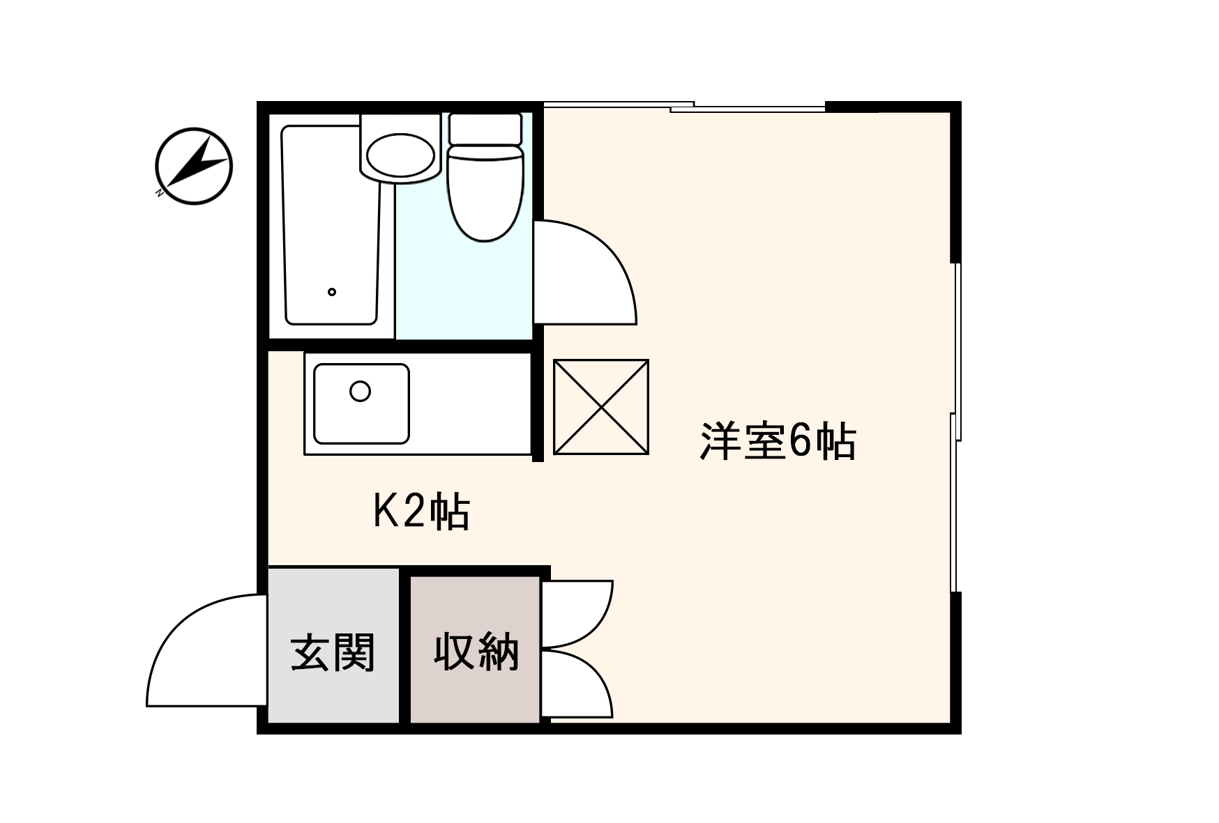 グリーンポムズＣの間取り