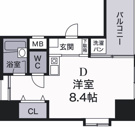 明石市小久保のマンションの間取り