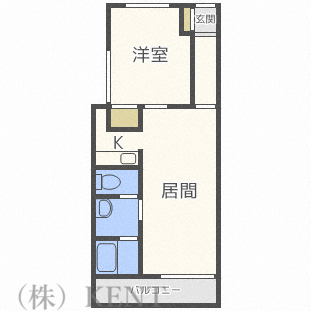 コンチネンタル山の手Ｖの間取り