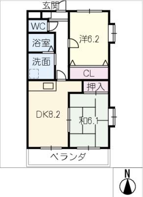 Ｌｏｇｅｍｅｎｔ　Ｓｕｚｕｋｉの間取り