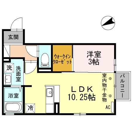 クレール吉竹の間取り