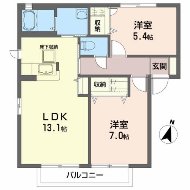 ロワジールＣの間取り