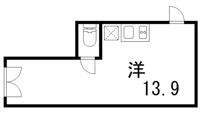 栄光ハイツの間取り