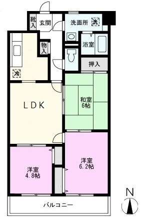 クレドール草加の間取り