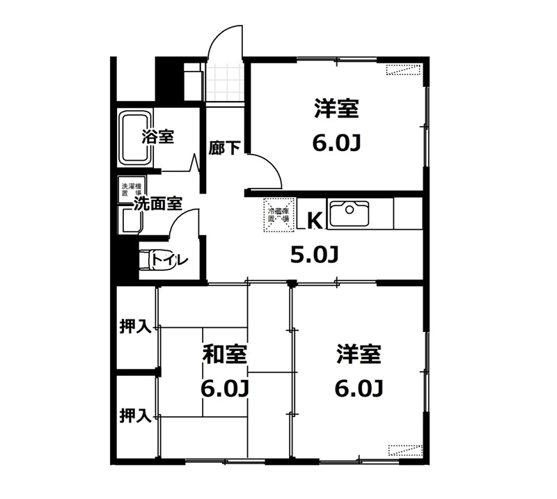 まるよしコーポの間取り