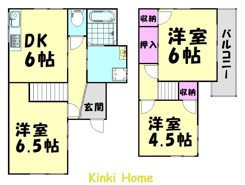 【岩出市西野戸建ての間取り】