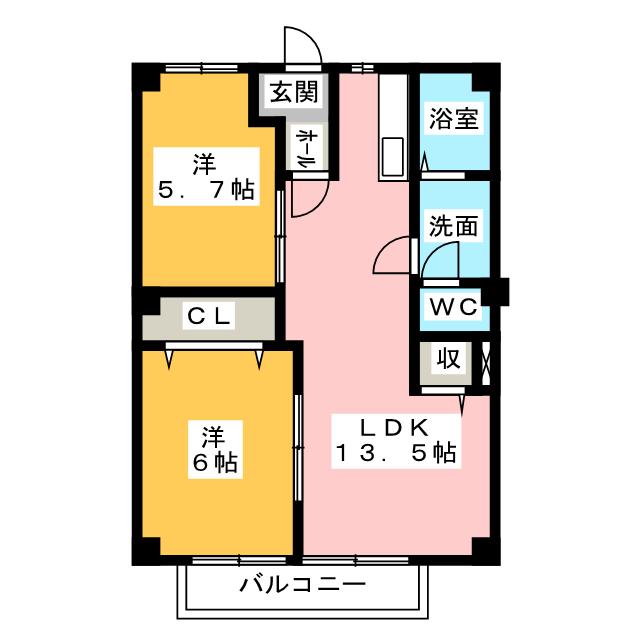 ニューシティＭ１の間取り