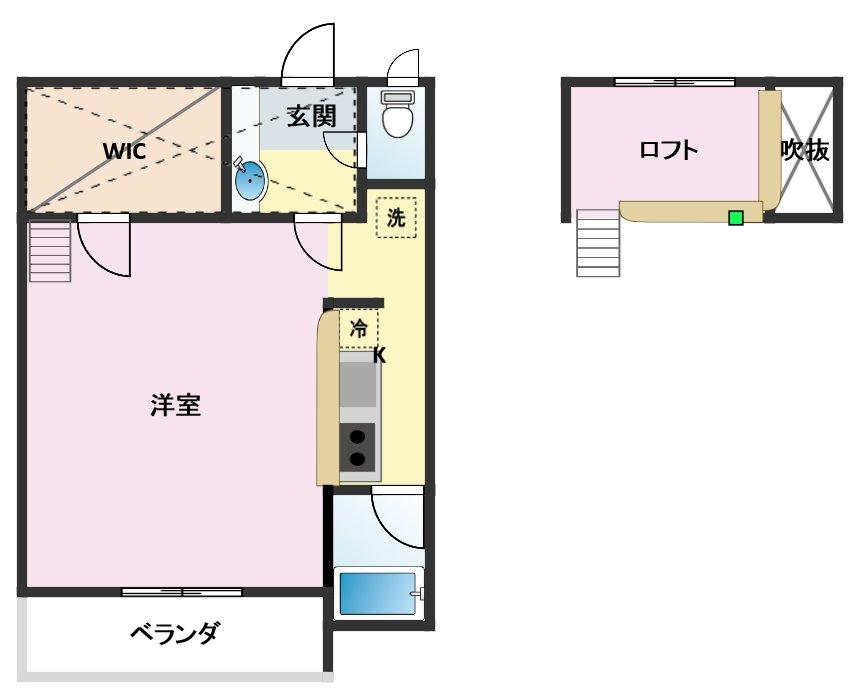 セザンヌ中条の間取り